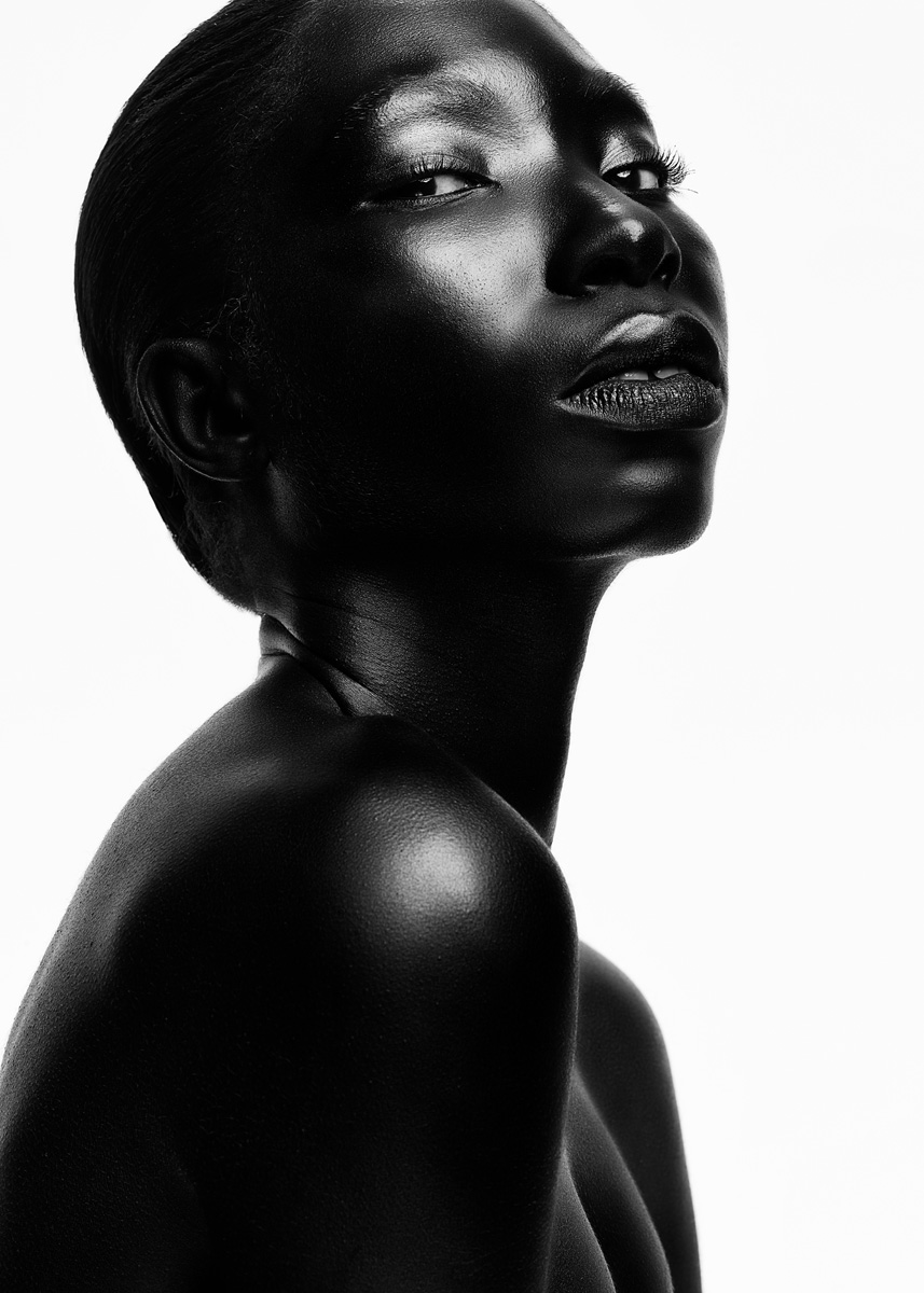 strong pose portrait of black woman